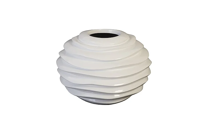 Phillips Collection Spiral Small Planter in White PH94102