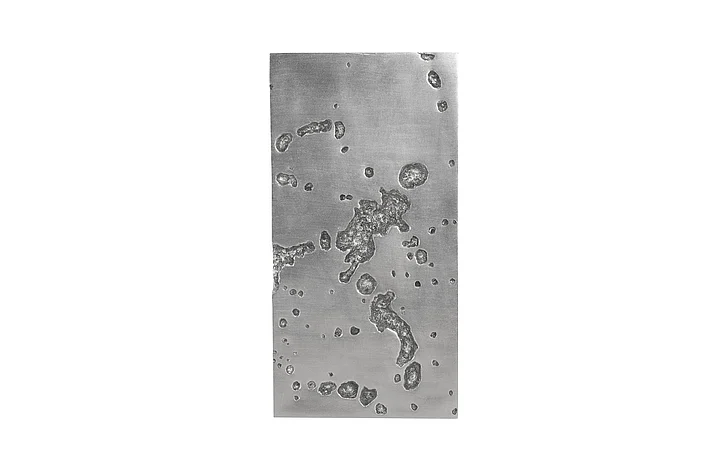 Phillips Collection Splotch Sparse Rectangular Wall Art in Silver Leaf PH94493