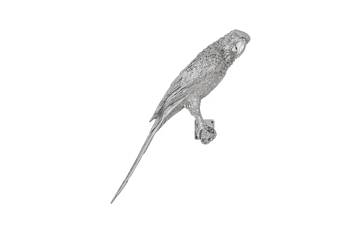 Phillips Collection Parrot Facing Right Wall Art in Silver Leaf PH94500