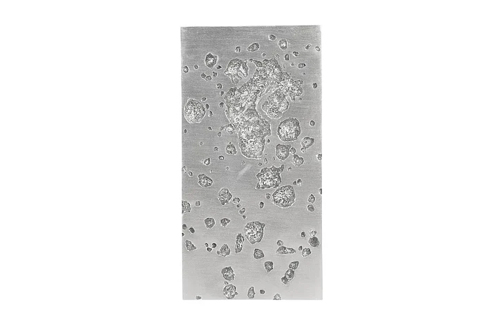 Phillips Collection Splotch Random Dense Wall Art in Silver Leaf PH94510