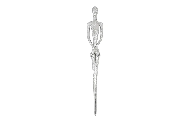 Phillips Collection Lottie Wall Sculpture in Silver Leaf PH95574