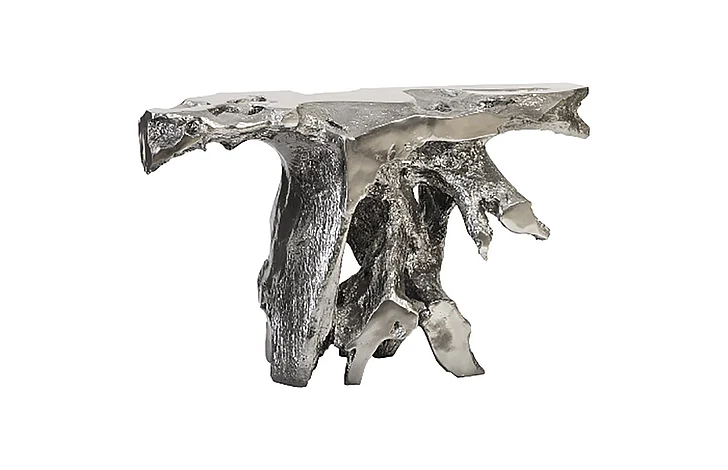 Phillips Brivo Freeform Console Table in Silver PH95580
