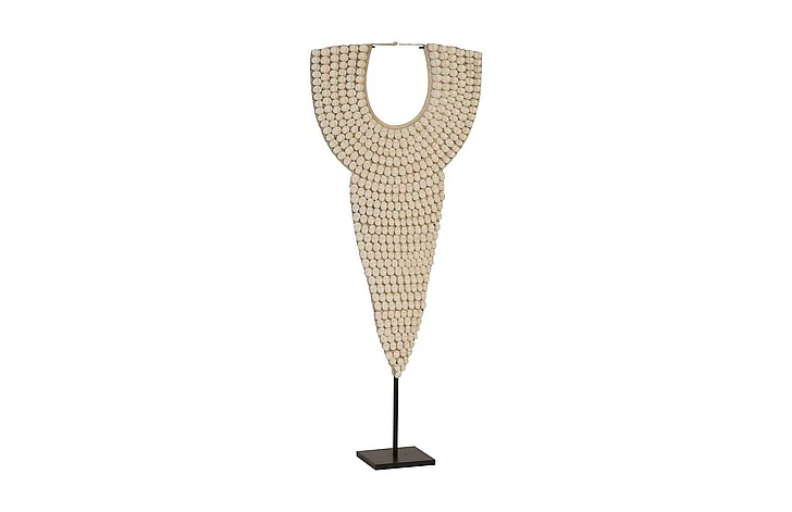 Phillips Collection Shell Necklace Sculpture on Stand in Natural PH96689