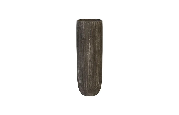 Phillips Collection Large Fluted Planter in Gray PH97031