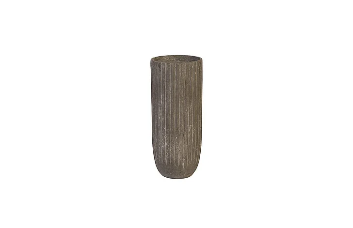 Phillips Collection Medium Fluted Planter in Gray PH97032