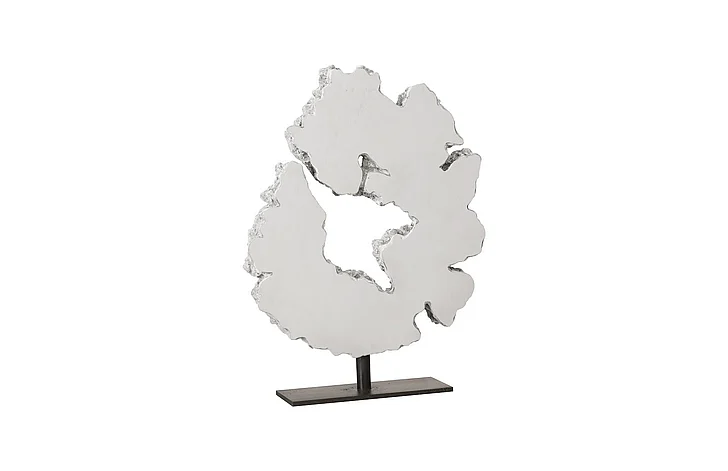 Phillips Collection Lava Slice Sculpture on Stand in Stainless Steel PH97069