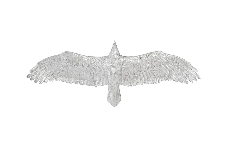 Phillips Collection Soaring Eagle Small Wall Art in Silver Leaf PH97144