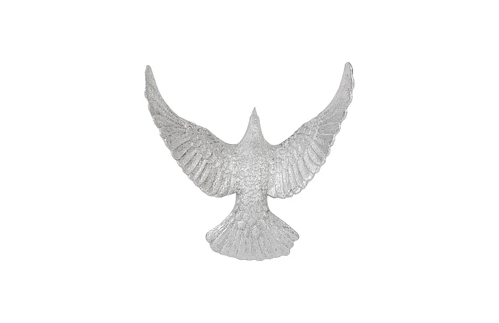 Phillips Collection Dove Wall Art in Silver Leaf PH97540