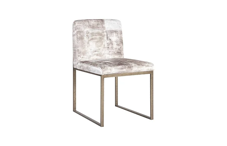 Phillips Collection Frozen Dining Chair in Beige Brass PH99962 (Set of 2)
