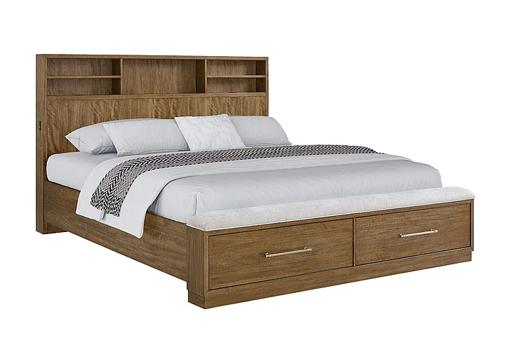 FD Home Phase 3 King Bed in Chai Tea
