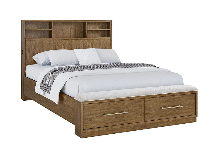 FD Home Phase 3 Queen Bed in Chai Tea