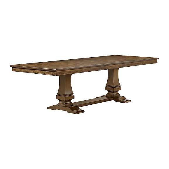 Elements International Phillipe Dining Table w/ w/ 18" Leaf in Cherry D-5210-5-DT