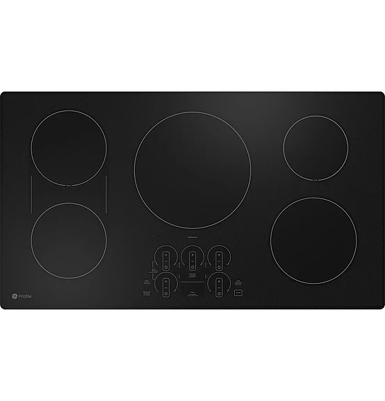 GE Profile - GE 36" Built-In Touch Control Induction Cooktop in Black PHP9036DTBB