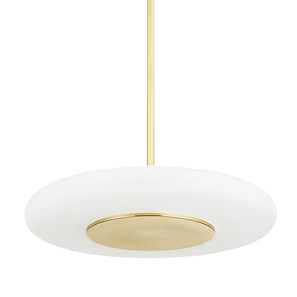 Hudson Valley Lighting Blyford Pendant in Aged Brass PI1896701L-AGB