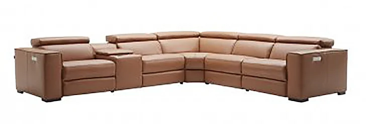 J&M Picasso Motion Sectional in Caramel 18865-C PROMO