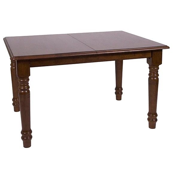 Sunset Trading Andrews 60" Rectangular Extendable Butterfly Leaf Dining Table in Chestnut Brown PK-ADW3660-CT
