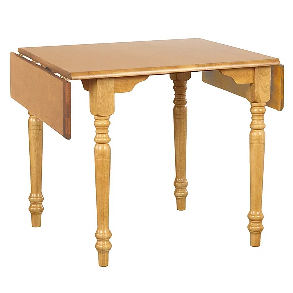 Sunset Trading Selections 34-48" Rectangular Extendable Drop Leaf Dining Table in Light Oak PK-TLD3448-LO