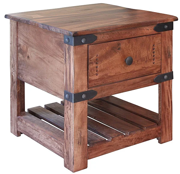 IFD Parota End Table in Stain IFD867END