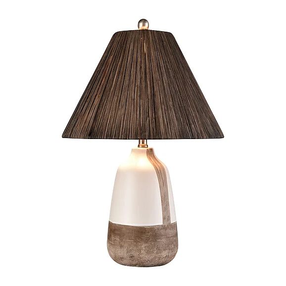 Atlas Kirkover 26'' High 1-Light Table Lamp - White Glaze PL11074-WH