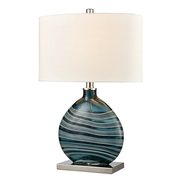 Atlas Portview 22'' High 1-Light Table Lamp - Teal PL11212-BL