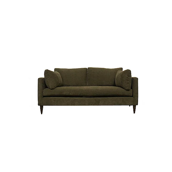LH Home Gemma Loveseat Pine in Dark Brown PLU080-PIN