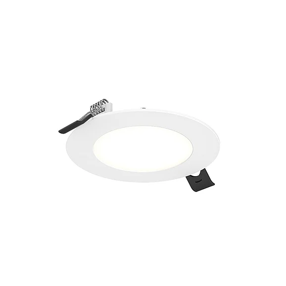 Dals Lighting 4in Round LED Panel, 5CCT, 120-347V, 0-10V Dim - White PNL4-CC-V-WH