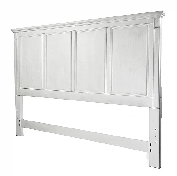 Finn & Louise (Lineage) Point Breeze King Headboard Only in Freshwhite FL-B65041-FRESHWHITE