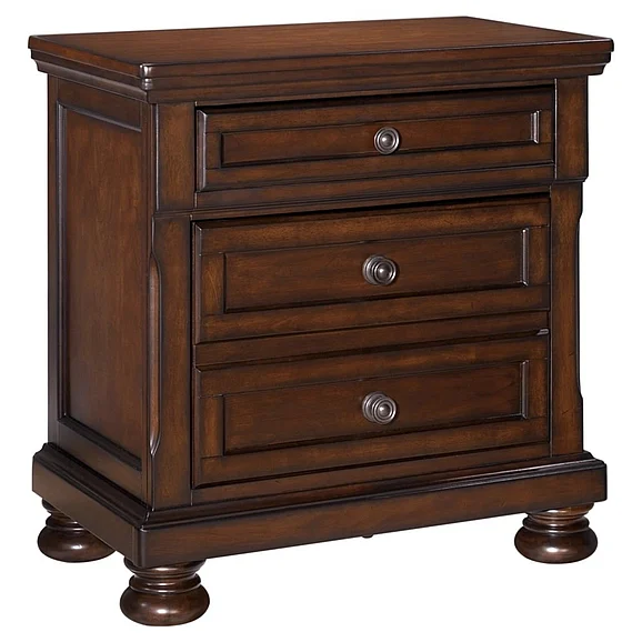 Porter Nightstand in Rustic Brown B697-92 FedEx/UPS