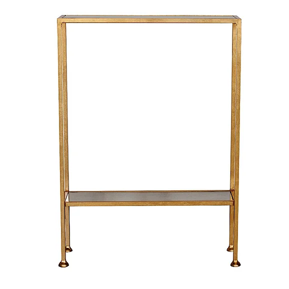 Worlds Away Porter Small Gold Leaf Shelf PORTER 1
