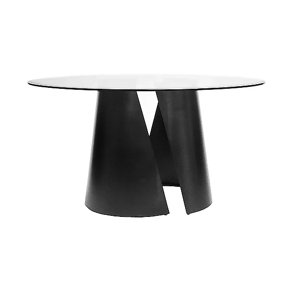 Worlds Away Portia Dining Table in Black Powder Coat PORTIA BLK CLOSEOUT