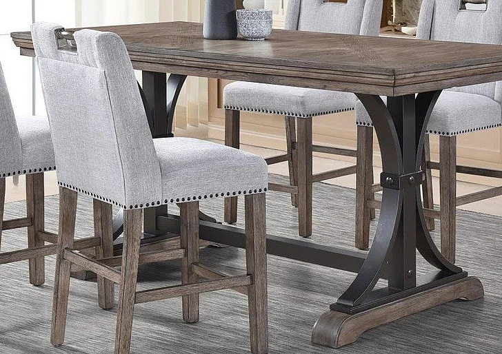 Urban Styles Portland Counter Table Brown in 2540;2541