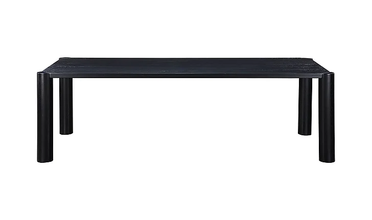 Moe's Home Collection Post Large Dining Table in Black Oak BC-1112-02-0