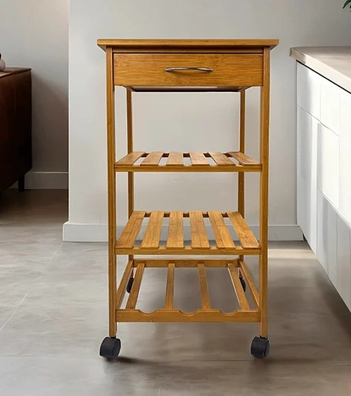 Furniture of America Potter Trolley in Natural GM-5017