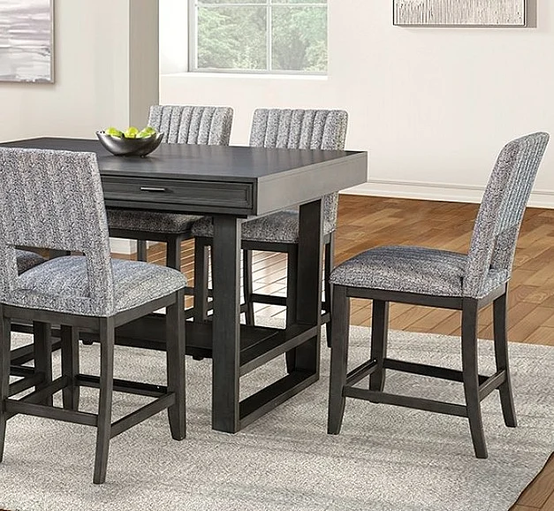 Furniture of America Potton Counter Height Table in Gray FM3425GY-PT