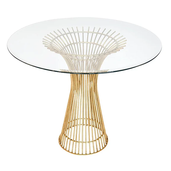 Worlds Away Powell Gold Leaf Iron Table POWELL 30