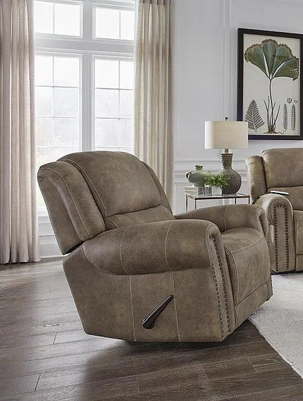 Corinthian MS68001 Burr Ridge Power Headrest Recliner in Tumbler Hazelnut FG68001-19HRLB