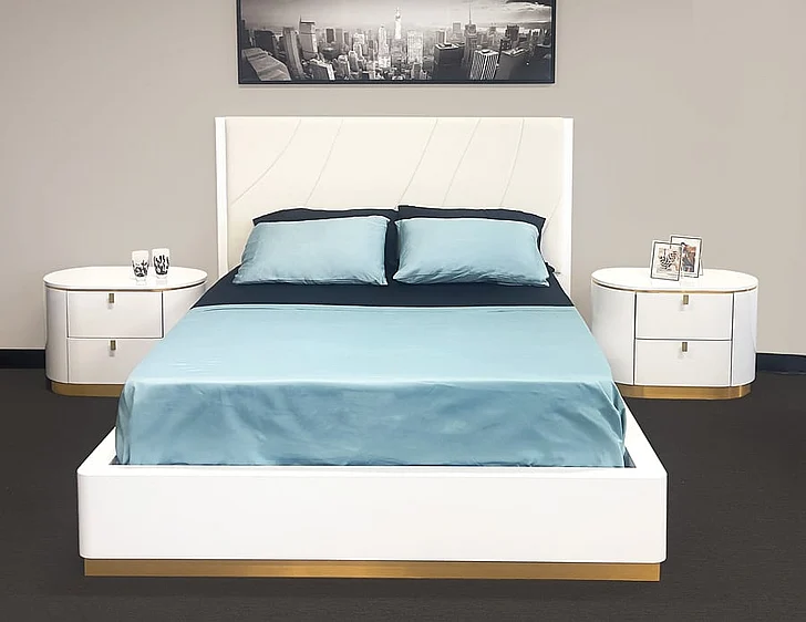 Sharelle Furnishings USA Prada Queen 2pc Bedroom Set in White