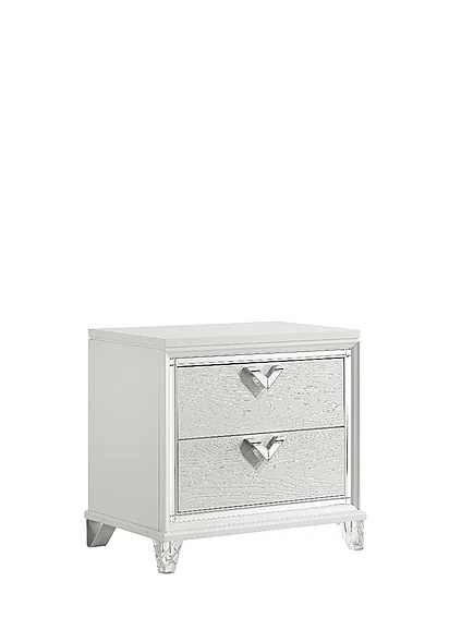Galaxy Home Prism Nightstand White 601955549288