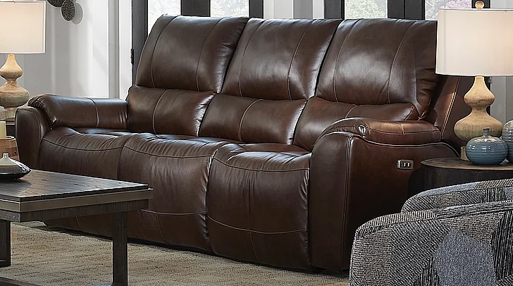Southern Motion Westchester 92" Double Power Reclining Sofa in Brown 371-61P 991-21