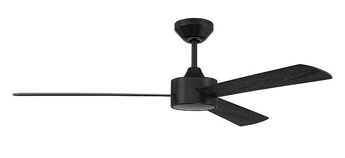 Craftmade Provision 52" Indoor/Outdoor Ceiling Fan no Wifi in Flat Black PRV52FB3-NWF