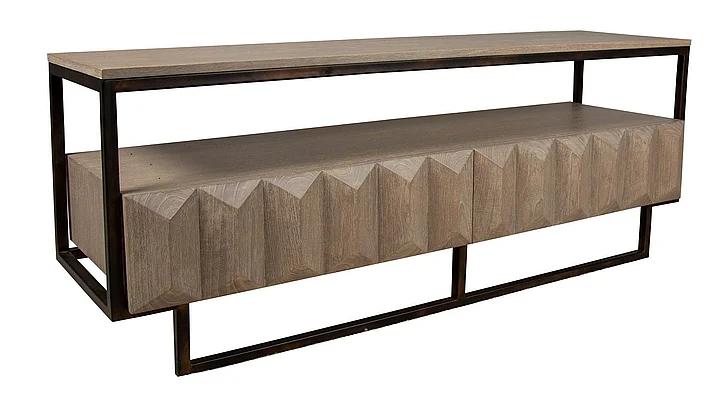 Capris Furniture 332 Plasma Stand in Modern Grey PS332 CUSTOM ITEM