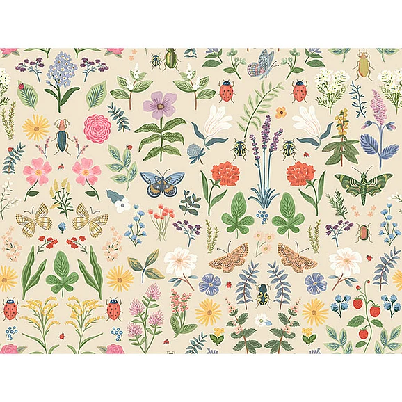 York F27-P&S Rifle Paper 3 Curio Cream Peel & Stick Wallpaper PSW1542RL