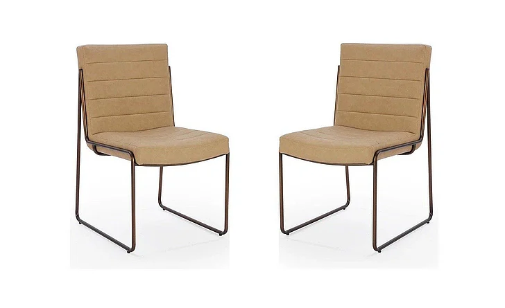 Modus Furniture Crossroads 2.0 Madison Side Chair in Honey PWTA63APJ (Set of 2)