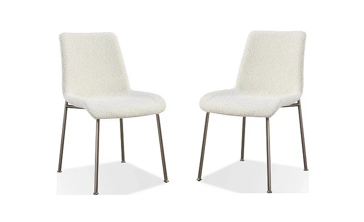 Modus Furniture Crossroads 2.0 Jade Side Chair in Cottage Cheese PWTB63HMZ (Set of 2)