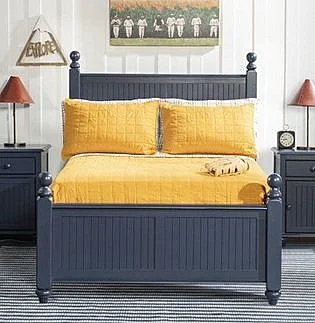 John Thomas Cottage Full Bed in Denim Blue BD81-201FHN;BD81-201FFN;BD81-504FR