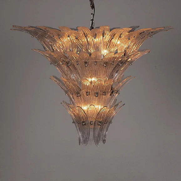Noir Furniture Emperor Chandelier, XL in Antique Silver PZ039