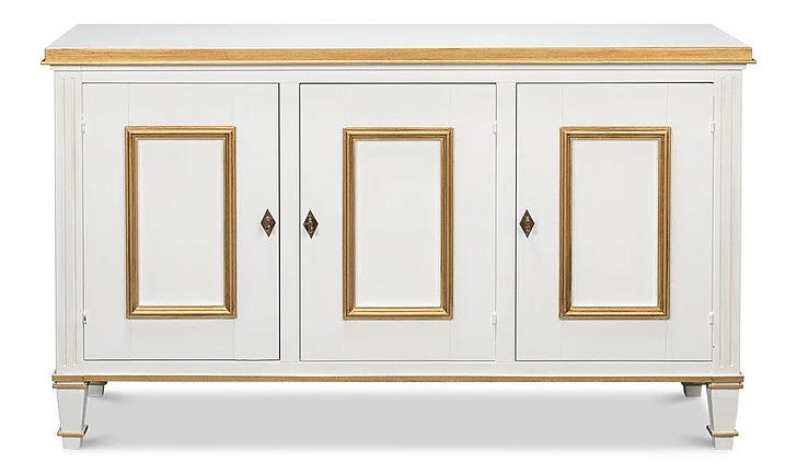 Sarreid Louis XVI Buffet,Cotina White R059-79