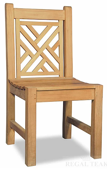 Regal Teak Chippendale Chair without Arms (Set of 2) R077A