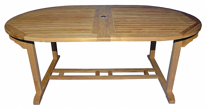 Regal Teak Large Oval Double Extension Table R102L-ODTL