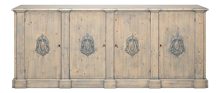 Sarreid Crested Wall Cabinet,Carmine Legno Tran R110-82TR